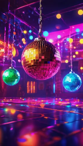 disco ball,disco,prism ball,colored lights,party lights,nightclub,christmas balls background,party decoration,party decorations,mirror ball,3d render,3d background,string lights,cinema 4d,colorful light,ufo interior,glass balls,rave,colorful balloons,3d rendered,Illustration,Realistic Fantasy,Realistic Fantasy 38
