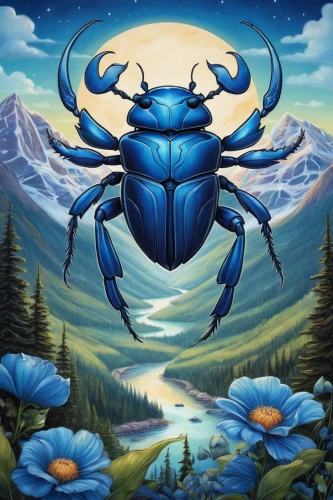 the stag beetle,stag beetle,scarab,forest beetle,scarabs,blue wooden bee,the zodiac sign taurus,blue-winged wasteland insect,elephant beetle,beetles,brush beetle,taurus,beetle,stag beetles,the beetle,insects,leaf beetle,horoscope taurus,capricorn,rose beetle,Illustration,Abstract Fantasy,Abstract Fantasy 11