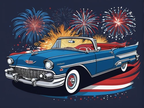 american car,fireworks background,american classic cars,fourth of july,july 4th,4th of july,us car,american sportscar,americana,american,independence day,firework,patriotic,fireworks art,retro automobile,patriotism,new year vector,fireworks rockets,christmas retro car,america,Conceptual Art,Oil color,Oil Color 17