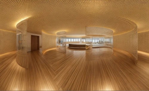 ceiling construction,soumaya museum,hallway space,gold wall,ceiling lighting,patterned wood decoration,wood floor,3d rendering,hall of supreme harmony,kraft paper,laminated wood,ceiling light,hallway,wood flooring,plywood,wooden floor,concrete ceiling,ufo interior,daylighting,archidaily,Common,Common,Natural