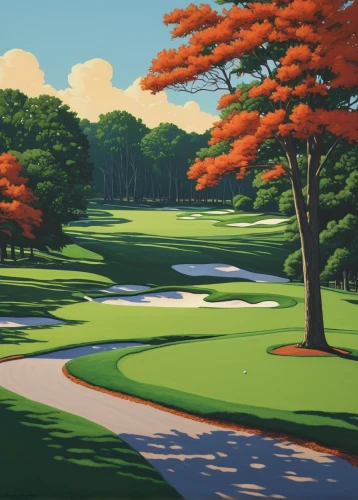 golf landscape,golf course background,golfcourse,river pines,golf course,the shoals course,the golfcourse,ash-maple trees,cartoon forest,the golf valley,grand national golf course,highland oaks,golf course grass,fairway,autumn round,japan landscape,golf resort,golf green,fall landscape,golf courses,Illustration,American Style,American Style 15