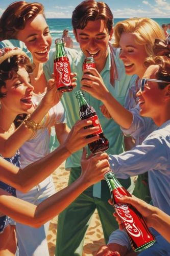the coca-cola company,coca-cola,coca cola,coke,coca-cola light sango,coca,soda,coca cola logo,cola,cola bottles,modern pop art,diet soda,coke machine,oil painting on canvas,advertising campaigns,carbonated soft drinks,50's style,vintage 1950s,glass bottle free,fifties,Conceptual Art,Daily,Daily 16