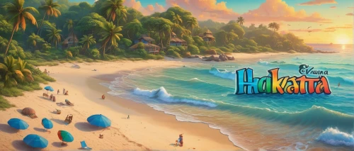 cartoon video game background,south pacific,south seas,summer background,paradise beach,resort town,tahiti,background screen,the fan's background,seaside resort,dream beach,delight island,java island,tropical island,ocean paradise,beach background,birthday banner background,cuba background,beach resort,islands,Illustration,Realistic Fantasy,Realistic Fantasy 27