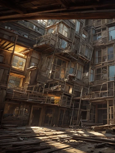 tenement,industrial ruin,abandoned place,abandoned factory,abandoned building,gunkanjima,lost place,wooden construction,slum,abandoned places,an apartment,penumbra,destroyed city,block balcony,ruin,vertigo,apartment house,dystopian,apartments,post apocalyptic,Common,Common,Game