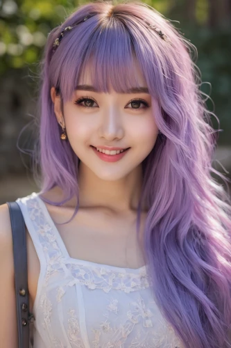 purple background,purple,light purple,phuquy,purple skin,artificial hair integrations,mauve,white purple,white with purple,violet,pale purple,purple and pink,ako,lilac,purple wallpaper,realdoll,anime girl,hair coloring,lavender,harajuku,Photography,Documentary Photography,Documentary Photography 15