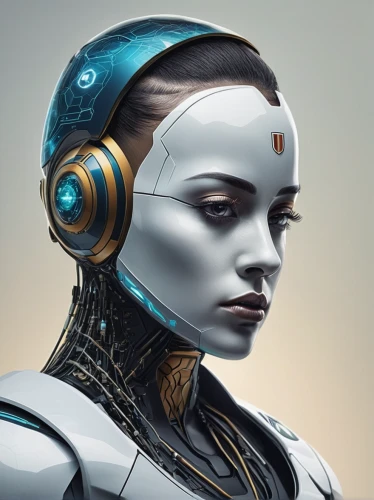 cyborg,ai,artificial intelligence,droid,cybernetics,princess leia,jaya,humanoid,sci fi,echo,robot icon,scifi,autonomous,robotic,chatbot,women in technology,sci fiction illustration,sci-fi,sci - fi,head woman,Illustration,Realistic Fantasy,Realistic Fantasy 07