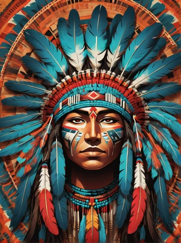 american indian,native american,the american indian,amerindien,indian headdress,cherokee,tribal chief,war bonnet,native,red chief,indigenous painting,shamanic,indigenous,shamanism,headdress,tribal,pocahontas,red cloud,aztec,first nation,Conceptual Art,Fantasy,Fantasy 02