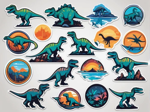 dinosaurs,animal stickers,animal icons,icon set,set of icons,stickers,clipart sticker,badges,fairy tale icons,dinosaruio,jurassic,party icons,round animals,vector images,animal shapes,dinosaur,scale lizards,drink icons,icon pack,game pieces,Unique,Design,Sticker