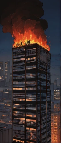 city in flames,high-rises,skyscraper,the skyscraper,highrise,apocalyptic,fire disaster,skyscrapers,burned down,high rise,fire in houston,burn down,high-rise building,high-rise,fire ladder,fire background,the conflagration,high rises,sweden fire,post-apocalypse,Illustration,Black and White,Black and White 08
