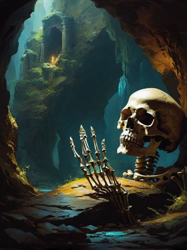 skull rowing,catacombs,skull racing,skull bones,skulls bones,skulls,skeletons,skeleton key,skulls and,valley of death,vintage skeleton,hollow way,skull with crown,skull and cross bones,the grave in the earth,skull illustration,life after death,guards of the canyon,skull statue,death's head,Conceptual Art,Fantasy,Fantasy 06