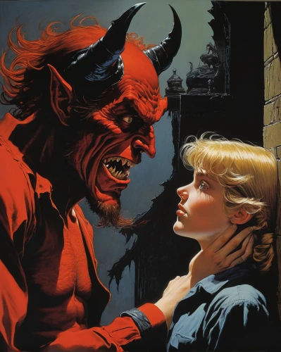 devil,gargoyles,angel and devil,devils,hellboy,krampus,gargoyle,the devil,devil wall,wolfman,satan,devilwood,lucifer,evil woman,accusing,minotaur,fire devil,heaven and hell,confrontation,devil's tongue,Conceptual Art,Daily,Daily 09