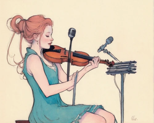 woman playing violin,violinist,violist,violin woman,violin,violin player,playing the violin,cellist,cello,watercolor pin up,bass violin,vintage illustration,violinists,violinist violinist,lindsey stirling,musician,vintage drawing,violins,solo violinist,bowed string instrument,Illustration,Paper based,Paper Based 17