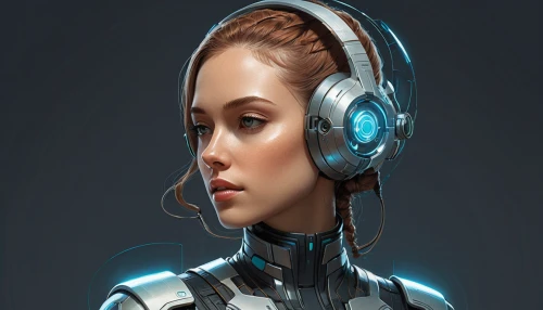 cyborg,cybernetics,headset,droid,ai,echo,sci fiction illustration,vector girl,girl at the computer,robotic,wireless headset,headset profile,humanoid,robot icon,industrial robot,cyber,biomechanical,robot,head woman,headphone,Illustration,Realistic Fantasy,Realistic Fantasy 44