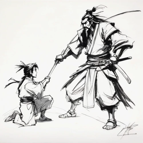 aikido,kenjutsu,sōjutsu,daitō-ryū aiki-jūjutsu,yi sun sin,eskrima,samurai,battōjutsu,samurai fighter,japanese martial arts,haidong gumdo,iaijutsu,erhu,kajukenbo,shorinji kempo,dobok,xing yi quan,sensei,mulan,shidokan,Illustration,Black and White,Black and White 08