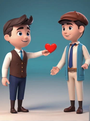 clay animation,heart in hand,cute cartoon image,3d model,character animation,animated cartoon,retro cartoon people,handshaking,cinema 4d,cute cartoon character,3d modeling,heart clipart,handing love,3d figure,wood heart,two hearts,wooden heart,cute heart,proposal,handshake,Unique,3D,3D Character