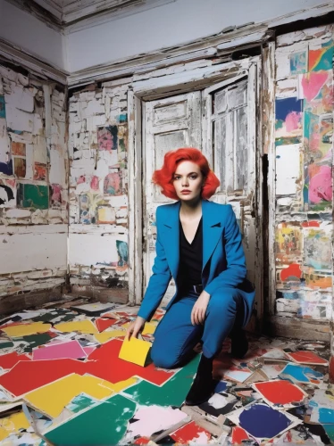 david bowie,harlequin,avant-garde,popart,woman in menswear,rosella,athens art school,art dealer,berlin,plastic arts,rockabella,fuller's london pride,triggerfish-clown,1986,luxury decay,raggedy ann,suit of spades,dress to the floor,cruella de ville,berlin-kreuzberg,Art,Artistic Painting,Artistic Painting 22