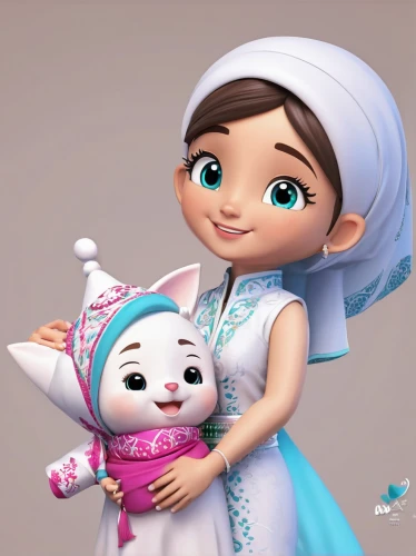 cute cartoon character,cute cartoon image,little girl and mother,baby with mom,agnes,mother with child,little boy and girl,muslima,mother and child,jilbab,princess sofia,babushka doll,hijab,lilo,capricorn mother and child,the snow queen,jesus in the arms of mary,father with child,fatima,mother-to-child,Unique,3D,3D Character