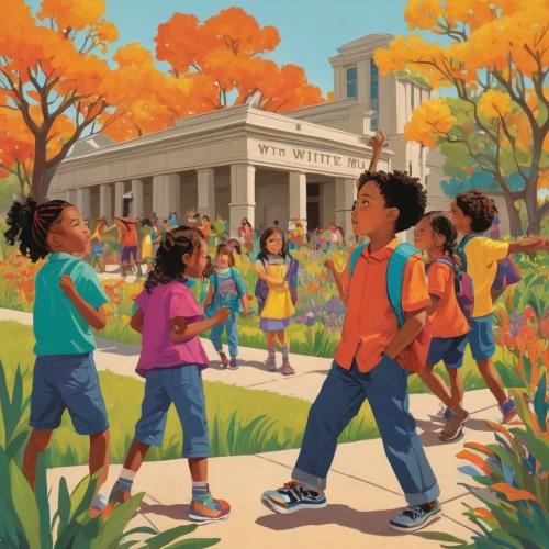 lafayette park,african american kids,kids illustration,howard university,lafayette square,palo alto,walk with the children,girl scouts of the usa,a collection of short stories for children,juneteenth,book cover,afro american girls,afroamerican,children's background,book illustration,jefferson monument,school enrollment,haiti,elementary school,spring garden,Illustration,Vector,Vector 03