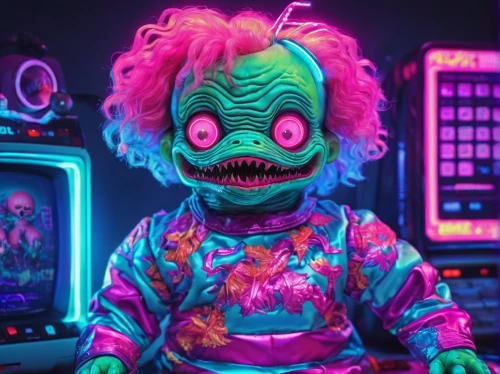 horror clown,scary clown,creepy clown,neon body painting,80s,neon makeup,child monster,neon ghosts,zombie,computer freak,neon,it,neon carnival brasil,uv,neon human resources,eleven,killer doll,halloween wallpaper,dj,child's play,Conceptual Art,Sci-Fi,Sci-Fi 28