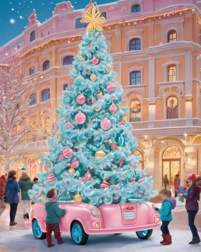 christmas car with tree,christmas cars,christmas car,christmas scene,christmas retro car,christmas landscape,christmas town,christmas truck,snow scene,christmas truck with tree,retro chevrolet with christmas tree,christmas snowy background,christmas motif,decorate christmas tree,christmas wallpaper,children's christmas,the occasion of christmas,the christmas tree,santa claus train,christmas background,Conceptual Art,Fantasy,Fantasy 24