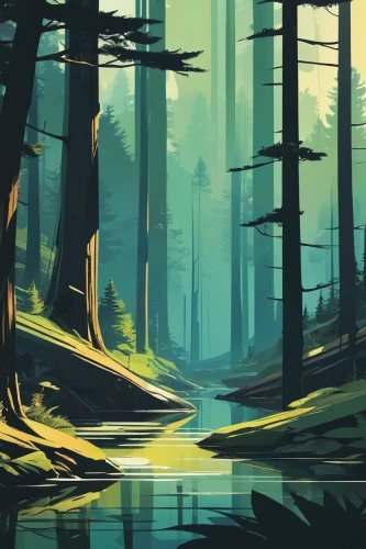 swampy landscape,forests,forest,forest landscape,spruce forest,coniferous forest,the forests,forest glade,the forest,swamp,green forest,forest background,pine forest,pine trees,row of trees,redwoods,forest dark,river pines,fir forest,cartoon forest,Conceptual Art,Sci-Fi,Sci-Fi 23