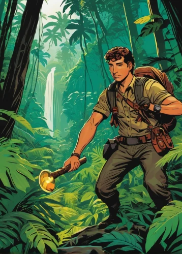 boy scouts of america,forest workers,indiana jones,game illustration,boy scouts,amazonian oils,holding a coconut,the law of the jungle,sumatran,scouts,sci fiction illustration,aaa,adventure game,pathfinders,archer,monkey island,rainforest,aa,scout,free wilderness,Photography,Fashion Photography,Fashion Photography 17