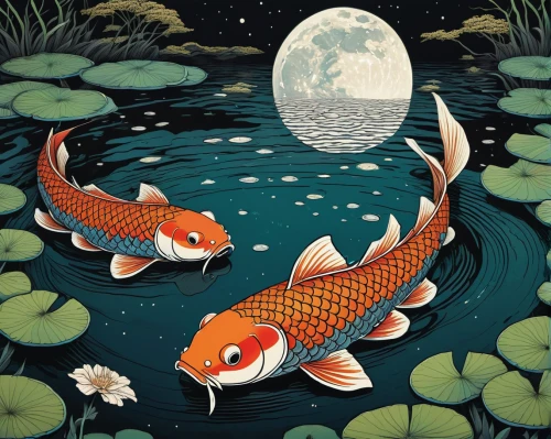 koi fish,koi pond,koi carp,koi,fish in water,forest fish,fish pond,koi carps,fishes,pisces,fishing float,david bates,book illustration,freshwater fish,forage fish,fish collage,two fish,red fish,the zodiac sign pisces,goldfish,Illustration,Black and White,Black and White 18