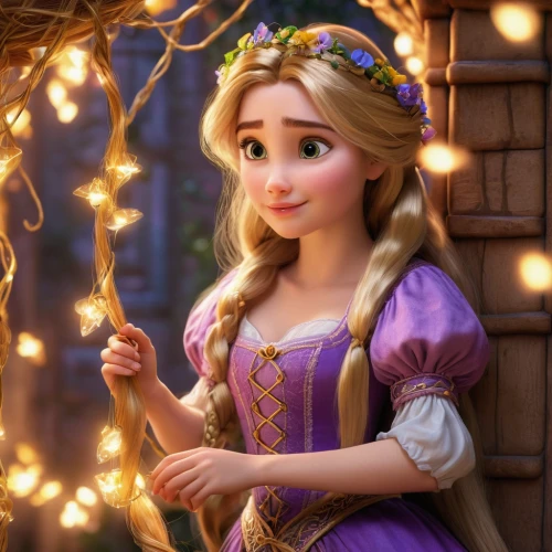 rapunzel,princess anna,tangled,princess sofia,elsa,cinderella,fairy tale character,disney character,the snow queen,snow white,girl in a wreath,tiana,princess,a princess,fairy lights,agnes,fairy queen,elf,princess' earring,fairytale,Photography,General,Natural