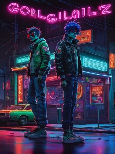 neon cocktails,80s,gorilla,neon ghosts,cyberpunk,neon coffee,gor,gel,cops,neon drinks,cocktails,gorilla soldier,gas station,album cover,gas-station,cocktail,neon lights,cop,80's design,pixel cells,Art,Classical Oil Painting,Classical Oil Painting 04