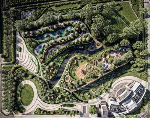 autostadt wolfsburg,houston texas apartment complex,japanese zen garden,gardens by the bay,bird's-eye view,olympiapark,nürburgring,urban park,bird's eye view,tiergarten,drone image,golf resort,drone photo,feng shui golf course,aerial landscape,artificial island,mavic 2,wolfsburg,suburban,aerial shot,Landscape,Landscape design,Landscape Plan,Park Design