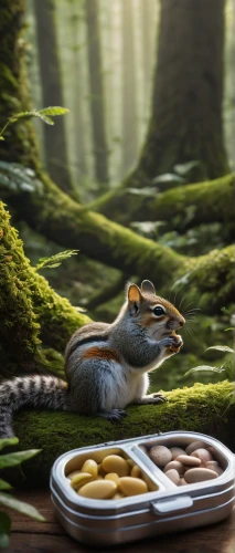 hungry chipmunk,eastern chipmunk,small animal food,almond meal,breakfast buffet,digital compositing,backlit chipmunk,pastries,mystic light food photography,tree chipmunk,flying food,hors d'oeuvre,chinese tree chipmunks,nuts & seeds,breakfast table,sweet pastries,ratatouille,whimsical animals,hors' d'oeuvres,acorns,Photography,General,Natural