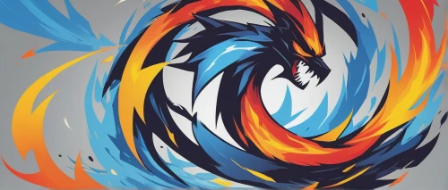phoenix rooster,blue and gold macaw,firespin,firefox,flame spirit,fire background,scarlet macaw,blue and yellow macaw,blue macaw,macaw,painted dragon,mozilla,fire artist,dancing flames,abstract design,nine-tailed,vector graphic,firedancer,charizard,color feathers,Illustration,Paper based,Paper Based 07