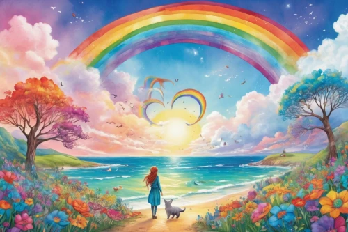 rainbow background,rainbow bridge,unicorn and rainbow,rainbow and stars,children's background,rainbow pencil background,rainbow,rainbow clouds,rainbow colors,colors rainbow,rainbow unicorn,rainbow rabbit,colorful heart,rainbow butterflies,colorful background,rainbow world map,fantasy picture,background image,the luv path,background colorful,Illustration,Abstract Fantasy,Abstract Fantasy 13