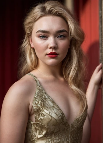 social,orla,hollywood actress,female hollywood actress,golden haired,elegant,on a red background,mary-gold,della,british actress,piper,lena,vanity fair,red,gold colored,golden color,pretty young woman,red background,fabulous,beautiful young woman,Common,Common,Photography