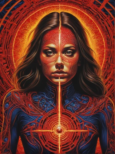 root chakra,cayenne,vinci,psychedelic art,cayenne pepper,heart chakra,head woman,gemini,meridians,zodiac sign libra,third eye,earth chakra,transcendence,anatomical,yogananda,zodiac sign gemini,indigenous painting,shamanic,paprika,sci fiction illustration,Illustration,Abstract Fantasy,Abstract Fantasy 21