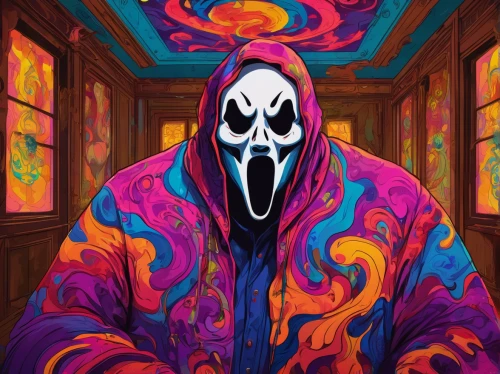 scream,neon ghosts,ghost,halloween wallpaper,ghost background,halloween illustration,grimm reaper,halloween background,halloween poster,the ghost,ghost face,halloween ghosts,reaper,ghosts,bogeyman,digital illustration,hoodie,ghost pattern,ghoul,spawn,Conceptual Art,Oil color,Oil Color 23