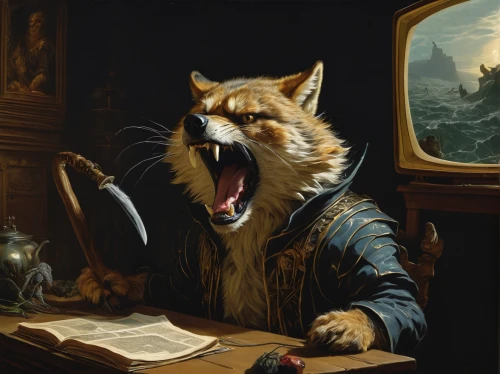 howling wolf,landseer,wolves,howl,night administrator,canidae,vulpes vulpes,anthropomorphized animals,art bard,scholar,werewolves,werewolf,wolf,fox hunting,conductor,tutor,dhole,civil servant,furta,fox,Art,Classical Oil Painting,Classical Oil Painting 37