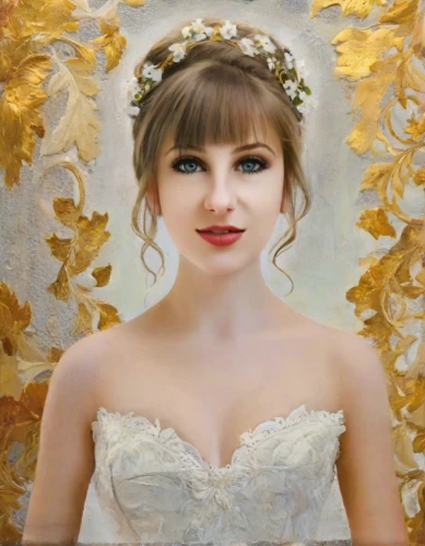 bridal,girl in a wreath,blonde in wedding dress,golden weddings,bride,wedding frame,bridal accessory,bridal jewelry,bridal dress,golden wreath,silver wedding,wedding dress,bridal clothing,romantic portrait,portrait background,diadem,princess anna,mary-gold,portrait of a girl,gold foil wreath