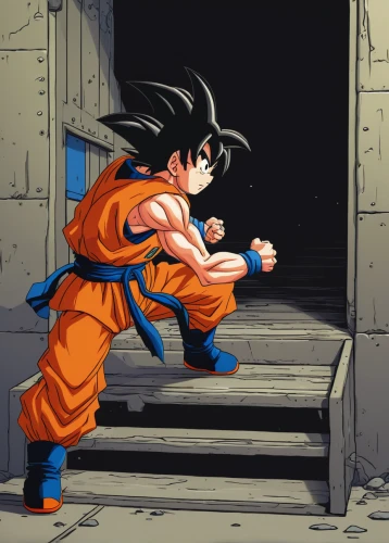 goku,son goku,dragon ball,dragonball,dragon ball z,takikomi gohan,kame sennin,trunks,fighting stance,cell,vegeta,determination,super cell,portal,game illustration,orange,vector image,would a background,sanshou,cartoon video game background,Conceptual Art,Daily,Daily 23