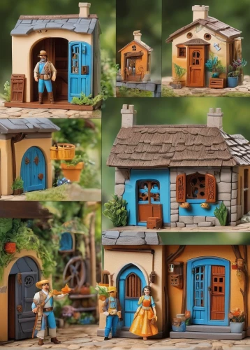 popeye village,miniature house,alpine village,building sets,dolls houses,nativity village,wooden houses,miniature figures,construction set toy,model train figure,sheds,children's playhouse,doll house,playmobil,dollhouse accessory,escher village,geppetto,houses clipart,miniatures,villagers,Unique,3D,Garage Kits