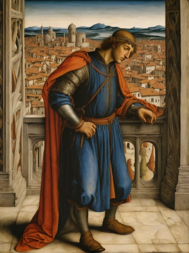 andrea del verrocchio,raffaello da montelupo,bellini,carpaccio,dornodo,botticelli,raphael,volterra,barberini,l'aquila,saint mark,montepulciano,italian painter,saint ildefonso,tuscan,samaritan,modena,advertising figure,saint peter,a carpenter,Art,Classical Oil Painting,Classical Oil Painting 34