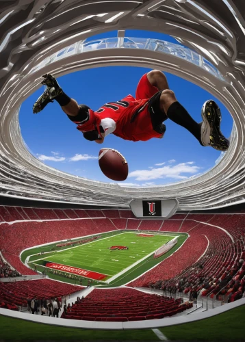 stadium falcon,balancing on the football field,indoor american football,canadian football,gridiron football,soccer-specific stadium,arena football,national football league,sprint football,football equipment,freestyle football,football player,football stadium,football,super bowl,international rules football,touch football (american),indoor games and sports,sports game,athletic,Art,Classical Oil Painting,Classical Oil Painting 05