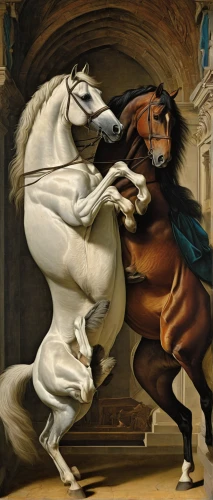 equestrian vaulting,man and horses,horsemanship,horseman,cavalry trumpet,a white horse,carousel horse,botticelli,white horse,equestrianism,two-horses,equitation,racehorse,equestrian,equestrian sport,horse running,cavalry,dressage,equine,the horse at the fountain,Art,Classical Oil Painting,Classical Oil Painting 22