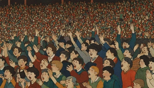 concert crowd,crowd of people,crowd,audience,raised hands,the crowd,crowds,unite,solidarity,hands up,concert,protesters,revolution,the sea of red,may day,gezi,japanese fans,protest,group of people,waving,Illustration,Retro,Retro 17