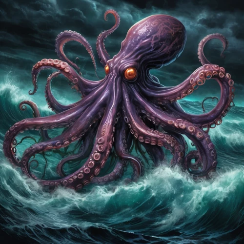 kraken,octopus,cephalopod,fun octopus,calamari,god of the sea,octopus tentacles,squid game card,octopus vector graphic,deep sea,cephalopods,sea god,tentacles,nautilus,pink octopus,giant squid,shaper,cuthulu,cnidaria,silver octopus,Illustration,Realistic Fantasy,Realistic Fantasy 47