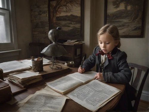 child with a book,girl studying,children studying,little girl reading,children drawing,child portrait,child writing on board,photographing children,child's diary,home schooling,tutor,hans christian andersen,children learning,child art,girl in a historic way,scholar,reading magnifying glass,meticulous painting,vintage children,girl drawing,Photography,Documentary Photography,Documentary Photography 22