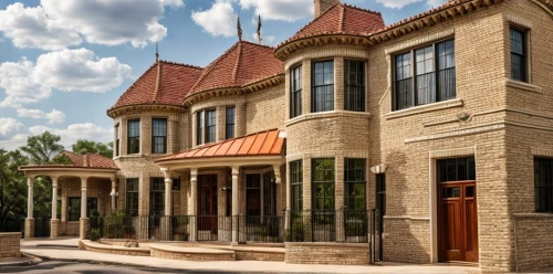 north american fraternity and sorority housing,houston texas apartment complex,townhouses,bendemeer estates,luxury home,sand-lime brick,new housing development,old town house,two story house,henry g marquand house,luxury property,brick house,large home,luxury real estate,exterior decoration,country estate,house with caryatids,mansion,residential house,residential,Architecture,Villa Residence,Classic,Spanish Rococo