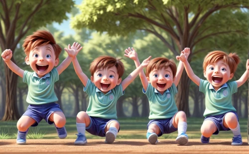 cheering,happy children playing in the forest,little league,cute cartoon image,recess,children's background,animated cartoon,baseball team,syndrome,ginger family,children jump rope,children's soccer,pine family,kids illustration,funny kids,pines,happy faces,animation,boyhood dream,you cheer