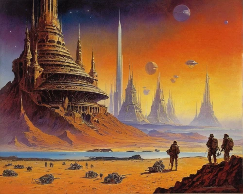 futuristic landscape,alien planet,alien world,sci-fi,sci - fi,utopian,dune,sci fi,dystopian,vast,futuristic,dystopia,scifi,valerian,fantasy city,colony,travelers,ancient city,dune landscape,citadel,Conceptual Art,Sci-Fi,Sci-Fi 19