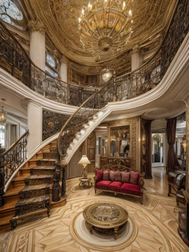 luxury home interior,mansion,luxury property,winding staircase,luxury real estate,circular staircase,staircase,luxury home,ornate room,luxurious,luxury,luxury hotel,outside staircase,crib,interior design,luxury decay,marble palace,spiral staircase,ornate,great room,Interior Design,Living room,Classical,American Victorian